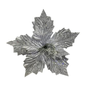 FLOR NAVIDEÑA PLATEADA  (BDJX90);