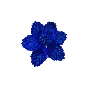 FLOR NAVIDEÑA AZUL 14CM (BJX120)