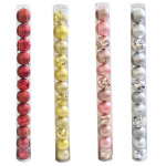 BOLA NAVIDEÑA SURTIDA 8CM X12