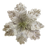 FLOR NAVIDEÑA CHAMPAÑA 25CM (BJX100)