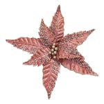 FLOR NAVIDEÑA PALO ROSA 28CM (BDJX72 )