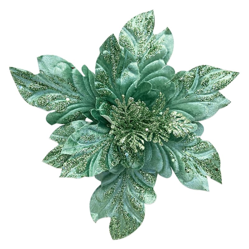 FLOR NAVIDEÑA VERDE MENTA33CM (BDJX192)