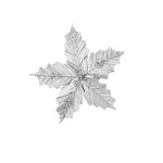 FLOR NAVIDEÑA PLATEADA 22CM (BJX120)