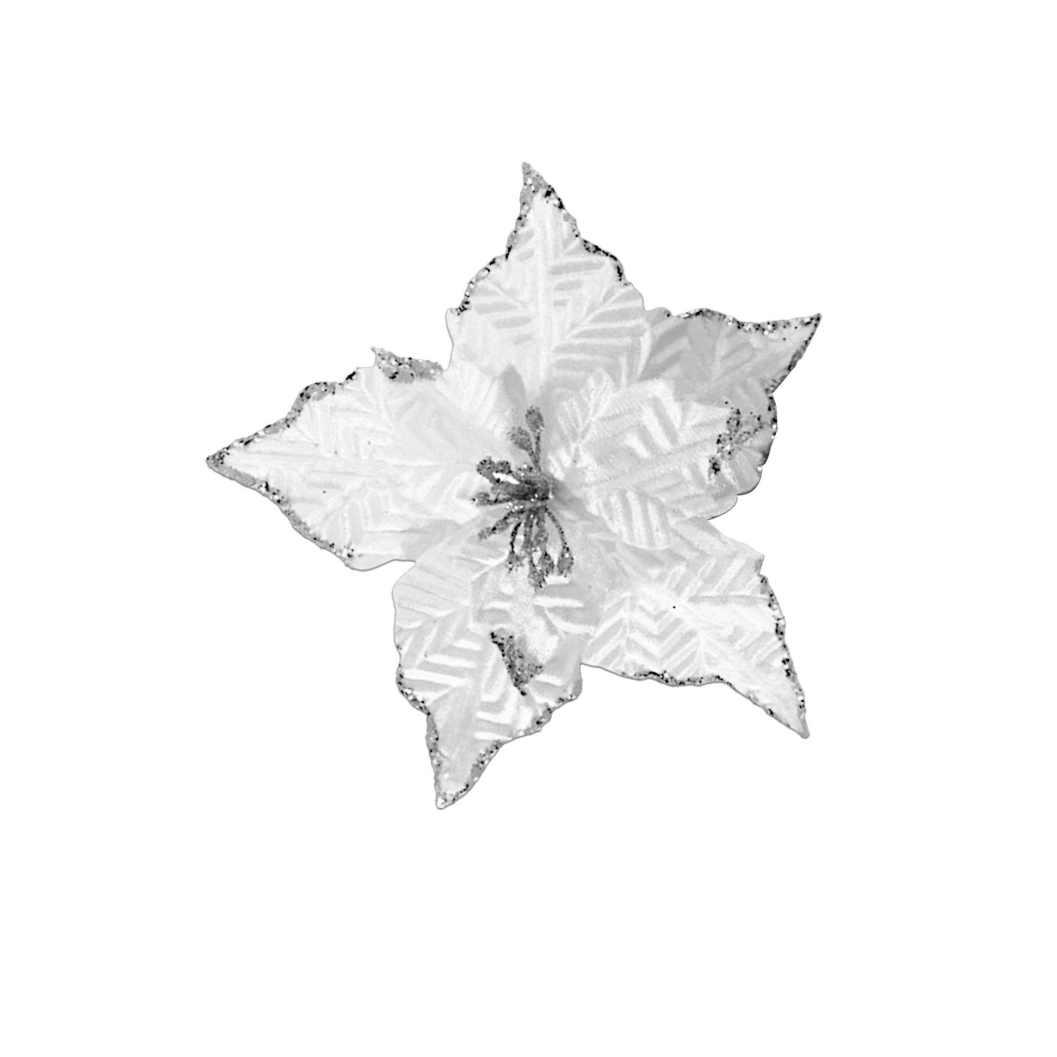 FLOR NAVIDEÑA BLANCA 24CM (BJX100)