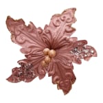 FLOR NAVIDEÑA PALO ROSA (21CM)*