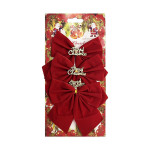 ADORNO MOÑO NAVIDEÑO ROJO X3