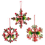 COLGANTE NAVIDEÑO COPO DE NIEVE