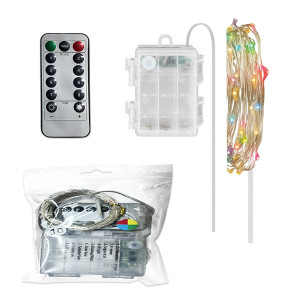 LUZ MULTICOLOR CON CONTROL 100 LUCES 10M