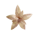 FLOR NAVIDEÑA CHAMPAÑA 26CM (BJX100)