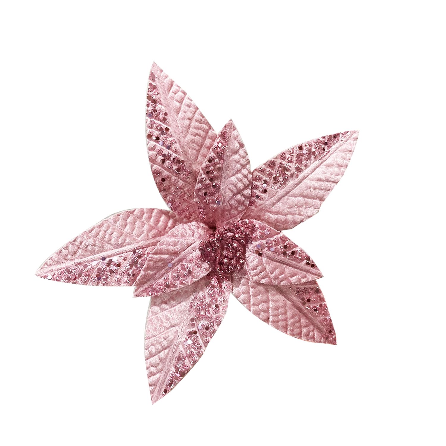 FLOR NAVIDEÑA ROSADA 26CM (BJX100)