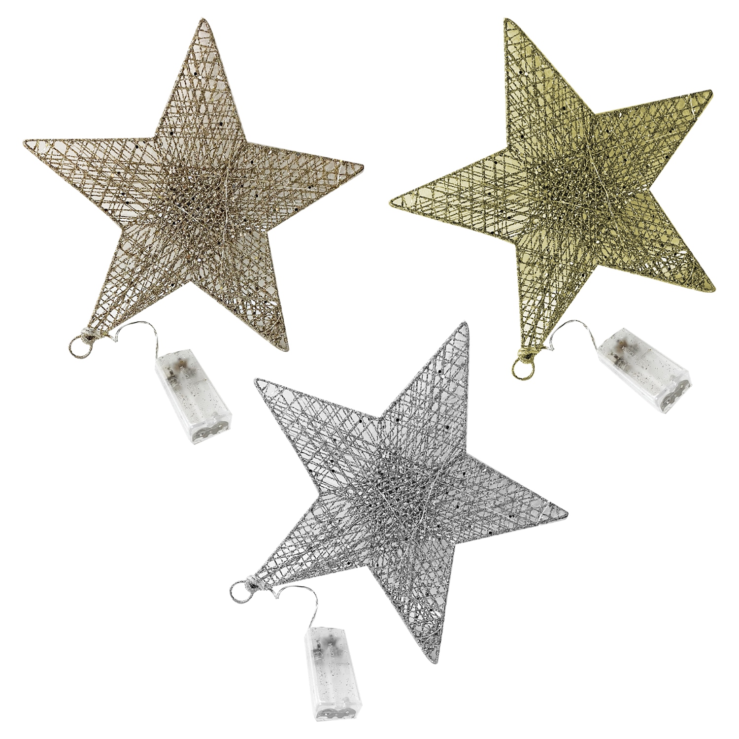 ADORNO ESTRELLA NAVIDEÑA CON LUZ