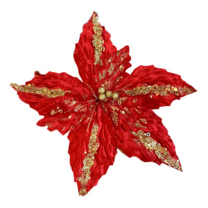 FLOR NAVIDEÑA ROJA 44*38CM (BJX80)