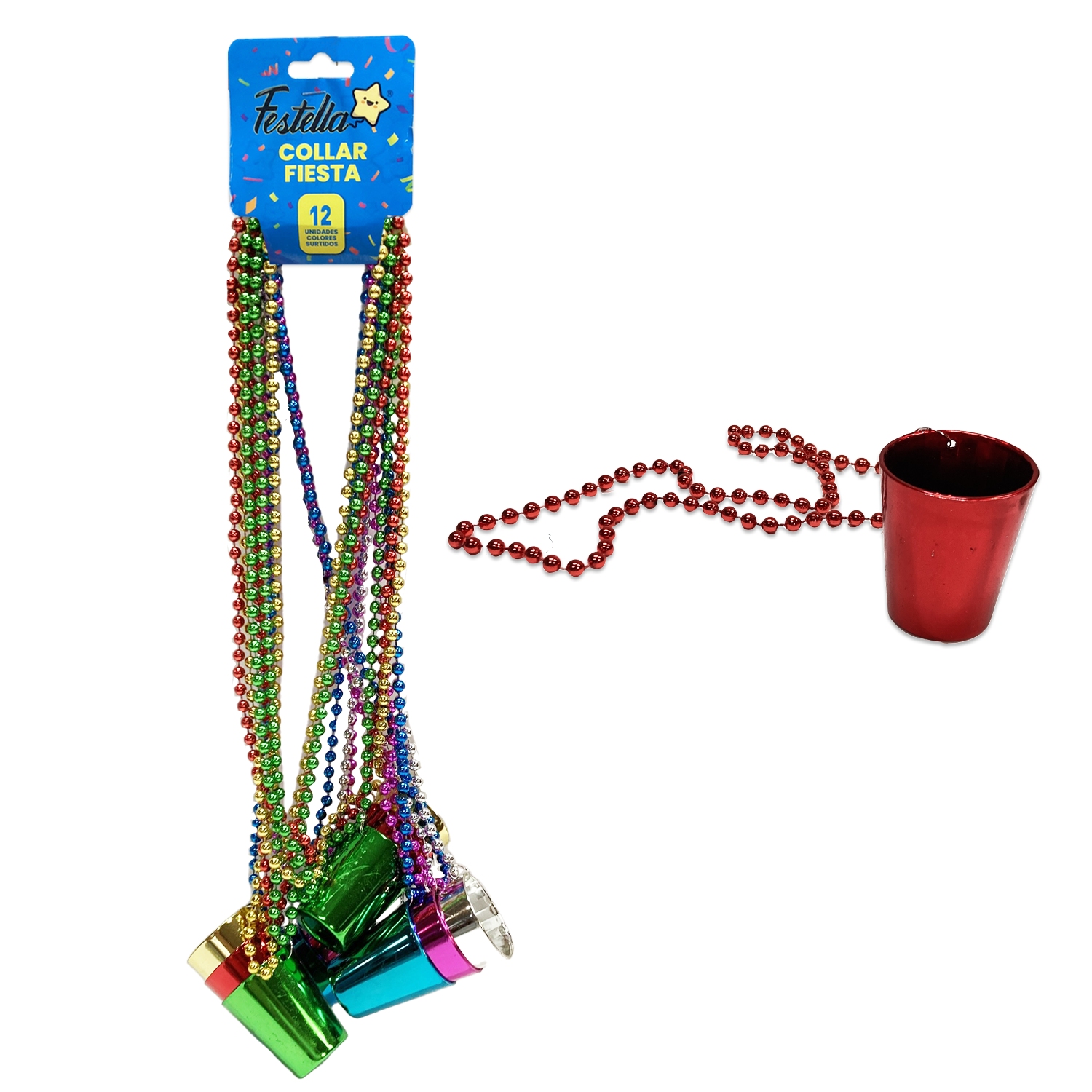 COLLAR COPA PARA FIESTA METALIZADO 7MM (PQTX12)