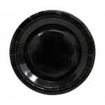 PLATO DE FIESTA LISO X10 NEGRO
