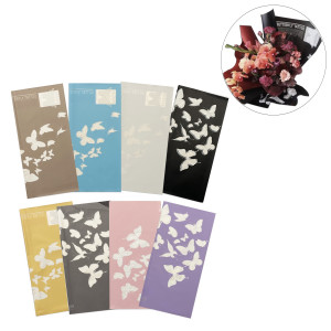 PAPEL COREANO ESTAMPADO MARIPOSA SURTIDO X20