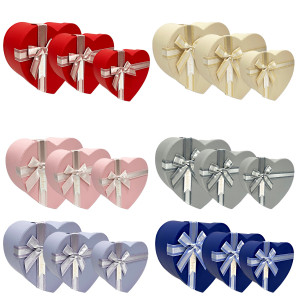 CAJA REGALO CORAZON X3