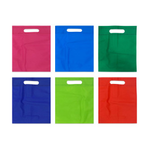 BOLSA DE TELA REUTILIZABLE SURTIDA 20*25CM (PQTX12)