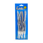 VELA X12 ESCARCHADA PLATEADA (CJX24)