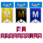 BANDERIN MI GRADUACION METALIZADO SURTIDO (PQTX12)