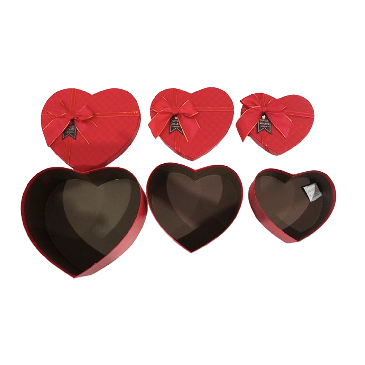 CAJA REGALO CORAZON X3