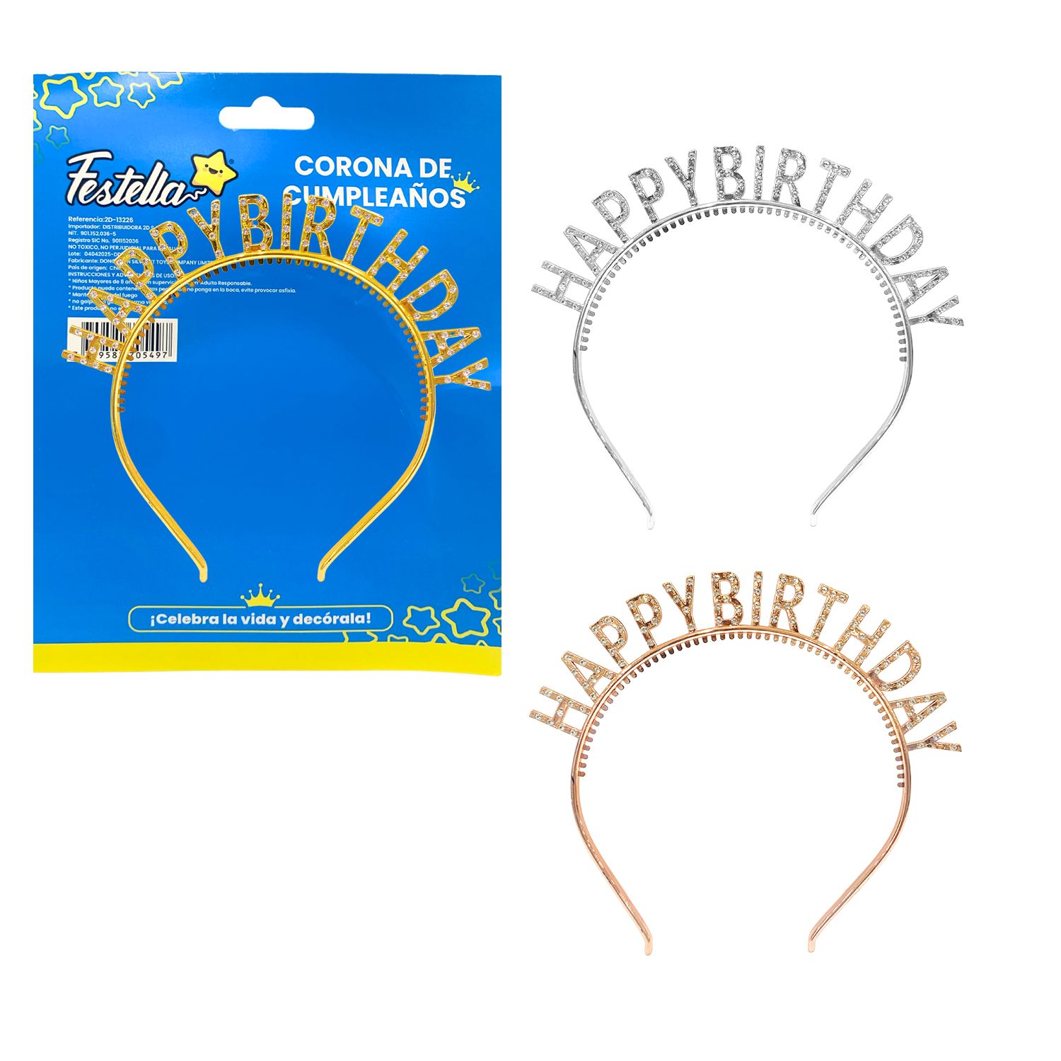 DIADEMA HAPPY BIRTHDAY (PQTX12)