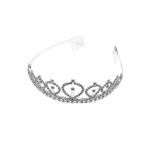 DIADEMA PRINCESA METALICA PLATEADA