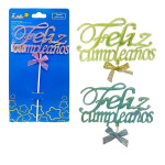 ADORNO FELIZ CUMPLEAÑOS PARA PASTEL (PQTX12)