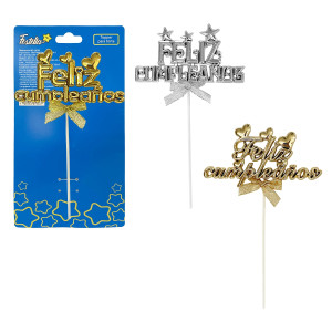 ADORNO FELIZ CUMPLEAÑOS PARA PASTEL (PQTX12)