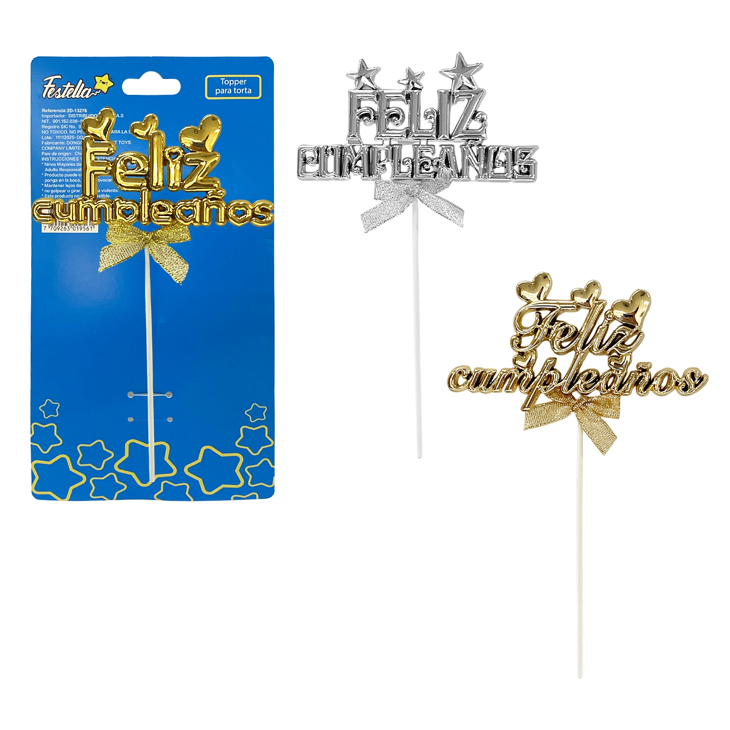 ADORNO FELIZ CUMPLEAÑOS PARA PASTEL (PQTX12)