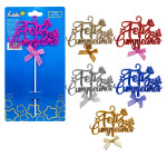 ADORNO FELIZ CUMPLEAÑOS PARA PASTEL (PQTX12)