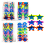 GAFAS NEON SURTIDA PARA FIESTA (PQTX12XMODELO)