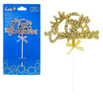 ADORNO FELIZ CUMPLEAÑOS PARA PASTEL (PQTX12)