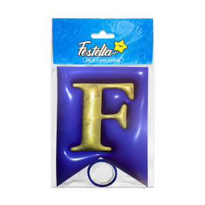 BANDERIN FELIZ CUMPLEAÑOS TIPO 3D AZUL (PQTX12)