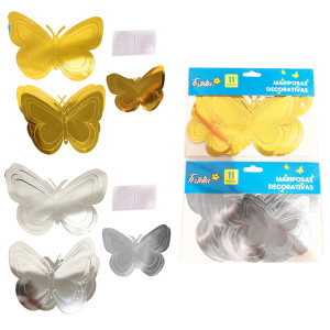 MARIPOSA DECORATIVA D/P X11 (PQTX12)