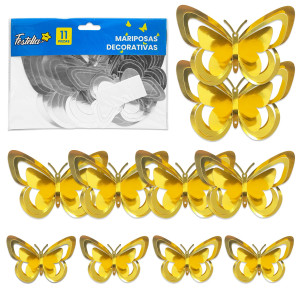 MARIPOSA DECORATIVA D/P X11 (PQTX12)