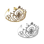 DIADEMA PRINCESA METALICA DORADA