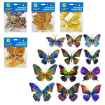 MARIPOSA DECORATIVA TORNASOL SURTIDA X12 (PQTX12)
