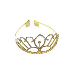 DIADEMA PRINCESA METALICA DORADA