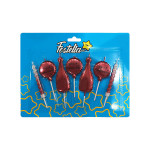 SET VELA ROJA FELIZ CUMPLEAÑOS X7 (CJX12)