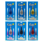 SET VELA BOTELLA FELIZ CUMPLEAÑOS X3 (CJX12)