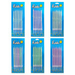 VELA SURTIDA ESCARCHADA X6