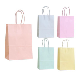 BOLSA DE REGALO COLOR PASTEL 22*27*11CM (PQTX12)