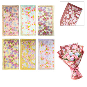 PAPEL COREANO ROSAS SURTIDO X20XCOL