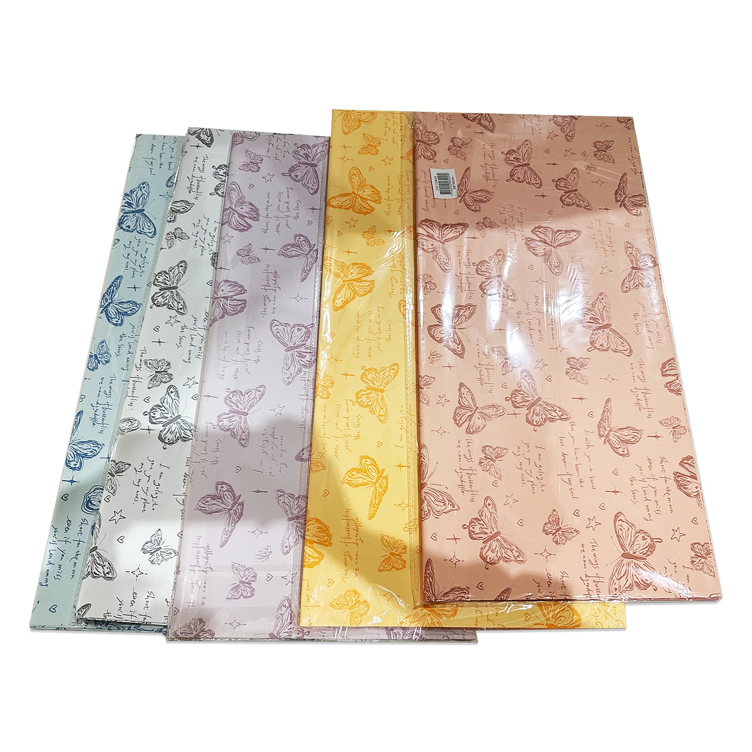 PAPEL COREANO MARIPOSAS SURTIDO X20XCOL