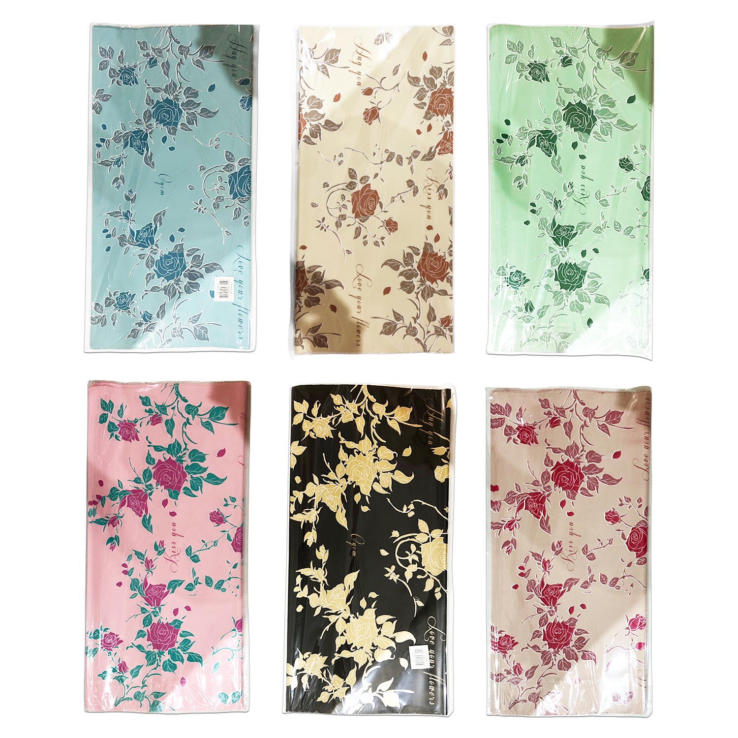 PAPEL COREANO ROSAS SURTIDO X20XCOL