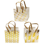 BOLSA REGALO FIGURAS DORADAS 20*23*14CM (PQTX12)