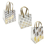 BOLSA REGALO FIGURAS DORADAS 20*23*14CM (PQTX12)