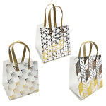 BOLSA REGALO FIGURAS DORADAS 25*35*15CM (PQTX12)