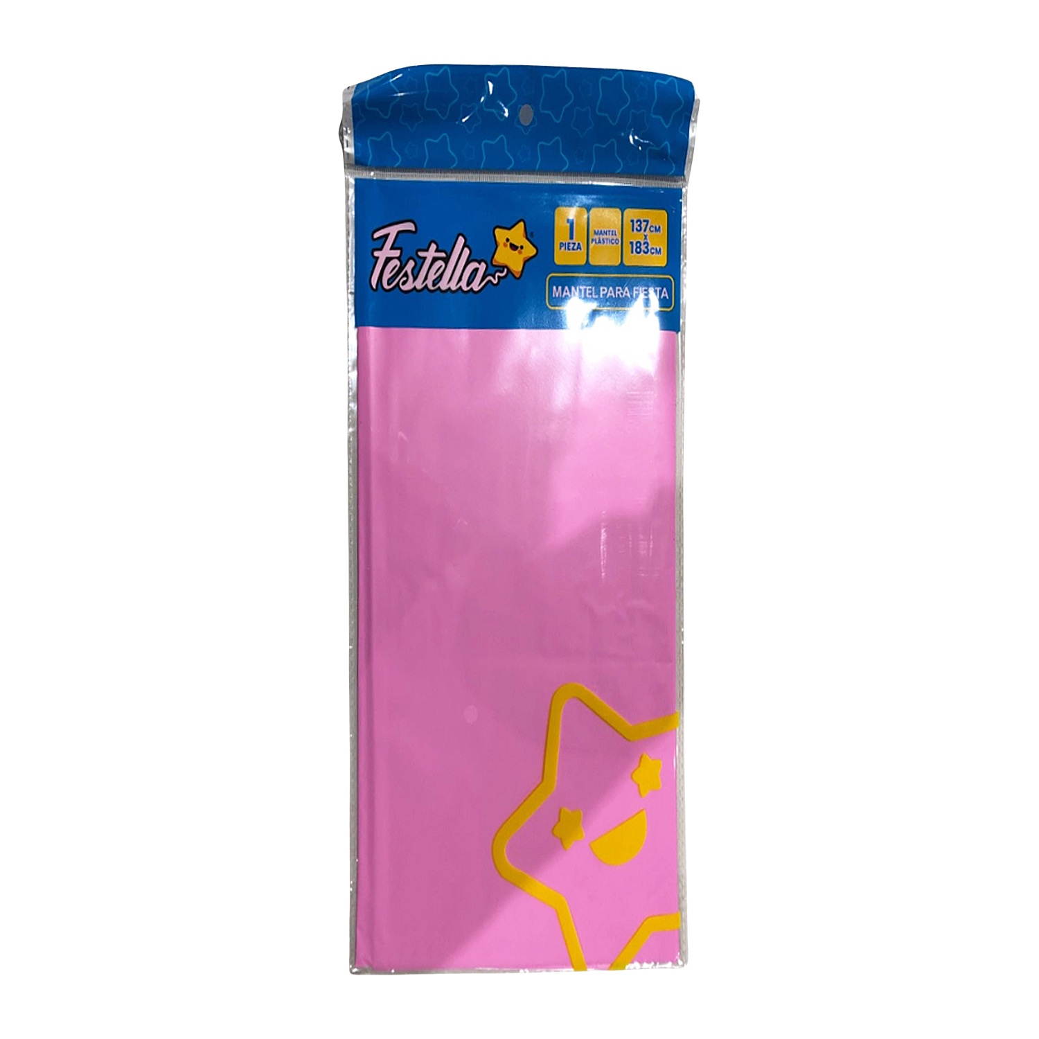 MANTEL PARA FIESTA LISO ROSADO (PQTX12)