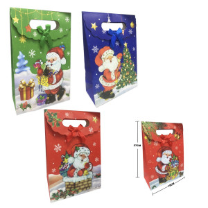 BOLSA DE REGALO NAVIDEÑA (PQTX12)